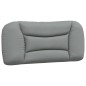 vidaXL Estructura de cama con luces LED tela gris claro 90x190 cm