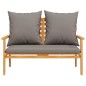 vidaXL Set de muebles de jardín con cojines madera maciza acacia vidaXL Set de muebles de jardín con cojines madera maciza acacia