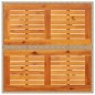 vidaXL Mesa de jardín ratán sintético madera acacia beige 80x80x75 cm vidaXL Mesa de jardín ratán sintético madera acacia beige 80x80x75 cm