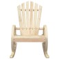vidaXL Mecedora de jardín Adirondack madera maciza de abeto