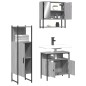 vidaXL Set de muebles de baño 3 pzas madera contrachapada gris sonoma vidaXL Set de muebles de baño 3 pzas madera contrachapada gris sonoma