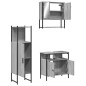 vidaXL Set de muebles de baño 3 pzas madera contrachapada gris sonoma vidaXL Set de muebles de baño 3 pzas madera contrachapada gris sonoma