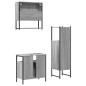 vidaXL Set de muebles de baño 3 pzas madera contrachapada gris sonoma vidaXL Set de muebles de baño 3 pzas madera contrachapada gris sonoma