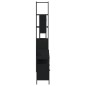 vidaXL Juego de muebles de baño 4 pzas madera contrachapada negro vidaXL Juego de muebles de baño 4 pzas madera contrachapada negro