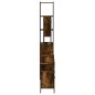 vidaXL Set de muebles baño 4 pzas madera contrachapada roble ahumado vidaXL Set de muebles baño 4 pzas madera contrachapada roble ahumado