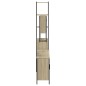 vidaXL Juego de muebles de baño 4 pzas contrachapada roble Sonoma vidaXL Juego de muebles de baño 4 pzas contrachapada roble Sonoma