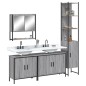 vidaXL Set de muebles de baño 4 pzas madera contrachapada gris sonoma vidaXL Set de muebles de baño 4 pzas madera contrachapada gris sonoma