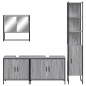 vidaXL Set de muebles de baño 4 pzas madera contrachapada gris sonoma vidaXL Set de muebles de baño 4 pzas madera contrachapada gris sonoma