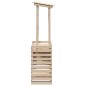 vidaXL Mesa de bar de jardín con techo madera maciza 112,5x57x195,5 cm vidaXL Mesa de bar de jardín con techo madera maciza 112,5x57x195,5 cm
