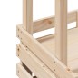 vidaXL Mesa de bar de jardín con techo madera maciza 112,5x57x195,5 cm vidaXL Mesa de bar de jardín con techo madera maciza 112,5x57x195,5 cm
