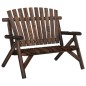vidaXL Juego de muebles de jardín 4 piezas madera maciza de abeto vidaXL Juego de muebles de jardín 4 piezas madera maciza de abeto