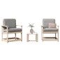 vidaXL Juego de muebles de jardín 3 piezas madera maciza de pino vidaXL Juego de muebles de jardín 3 piezas madera maciza de pino