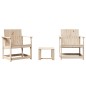 vidaXL Juego de muebles de jardín 3 piezas madera maciza de pino vidaXL Juego de muebles de jardín 3 piezas madera maciza de pino