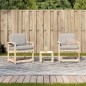 vidaXL Juego de muebles de jardín 3 piezas madera maciza de pino vidaXL Juego de muebles de jardín 3 piezas madera maciza de pino