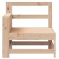 vidaXL Sofá de jardín con reposabrazo mesa auxiliar madera maciza pino vidaXL Sofá de jardín con reposabrazo mesa auxiliar madera maciza pino