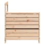 vidaXL Sofá de jardín con reposabrazo mesa auxiliar madera maciza pino vidaXL Sofá de jardín con reposabrazo mesa auxiliar madera maciza pino