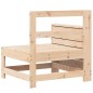 vidaXL Sofá de jardín con reposabrazo mesa auxiliar madera maciza pino vidaXL Sofá de jardín con reposabrazo mesa auxiliar madera maciza pino