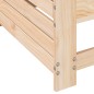 vidaXL Sofá de jardín con reposabrazo mesa auxiliar madera maciza pino vidaXL Sofá de jardín con reposabrazo mesa auxiliar madera maciza pino