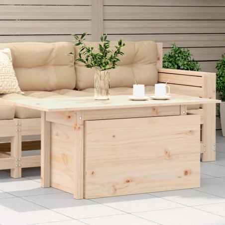 vidaXL Mesa de jardín madera maciza de pino 100x50x75 cm