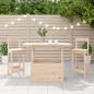 vidaXL Mesa de jardín madera maciza de pino 100x50x75 cm vidaXL Mesa de jardín madera maciza de pino 100x50x75 cm