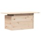 vidaXL Mesa de jardín madera maciza de pino 100x50x75 cm vidaXL Mesa de jardín madera maciza de pino 100x50x75 cm