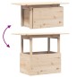 vidaXL Mesa de jardín madera maciza de pino 100x50x75 cm vidaXL Mesa de jardín madera maciza de pino 100x50x75 cm