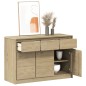 vidaXL Aparador SAUDA madera maciza pino color roble 114x43x75,5 cm vidaXL Aparador SAUDA madera maciza pino color roble 114x43x75,5 cm