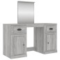vidaXL Tocador con espejo color gris Sonoma 130x50x132,5 cm vidaXL Tocador con espejo color gris Sonoma 130x50x132,5 cm