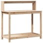 vidaXL Mesa de plantación con estantes madera pino 108x50x109,5 cm vidaXL Mesa de plantación con estantes madera pino 108x50x109,5 cm