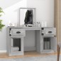 vidaXL Tocador con espejo color gris Sonoma 130x50x132,5 cm vidaXL Tocador con espejo color gris Sonoma 130x50x132,5 cm