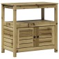 vidaXL Mesa plantación con estantes madera impregnada 82,5x45x81 cm vidaXL Mesa plantación con estantes madera impregnada 82,5x45x81 cm