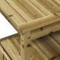 vidaXL Mesa plantación con estantes madera impregnada 82,5x45x81 cm vidaXL Mesa plantación con estantes madera impregnada 82,5x45x81 cm