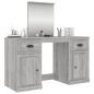 vidaXL Tocador con espejo color gris Sonoma 130x50x132,5 cm vidaXL Tocador con espejo color gris Sonoma 130x50x132,5 cm