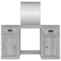 vidaXL Tocador con espejo color gris Sonoma 130x50x132,5 cm vidaXL Tocador con espejo color gris Sonoma 130x50x132,5 cm