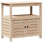 vidaXL Mesa de plantación con estantes madera maciza pino 82,5x45x81cm vidaXL Mesa de plantación con estantes madera maciza pino 82,5x45x81cm