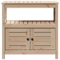 vidaXL Mesa de plantación con estantes madera maciza pino 82,5x45x81cm vidaXL Mesa de plantación con estantes madera maciza pino 82,5x45x81cm