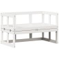 vidaXL Banco sofá de jardín extensible madera maciza de pino blanco vidaXL Banco sofá de jardín extensible madera maciza de pino blanco