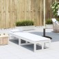 vidaXL Banco sofá de jardín extensible madera maciza de pino blanco vidaXL Banco sofá de jardín extensible madera maciza de pino blanco