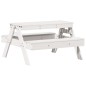vidaXL Mesa de pícnic para niños madera maciza pino blanco 88x97x52 cm vidaXL Mesa de pícnic para niños madera maciza pino blanco 88x97x52 cm