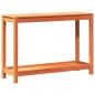 vidaXL Mesa de plantación y estante madera maciza marrón 108x35x75 cm vidaXL Mesa de plantación y estante madera maciza marrón 108x35x75 cm