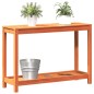 vidaXL Mesa de plantación y estante madera maciza marrón 108x35x75 cm vidaXL Mesa de plantación y estante madera maciza marrón 108x35x75 cm