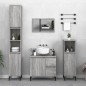 vidaXL Set de muebles de baño 3 pzas madera contrachapada gris sonoma vidaXL Set de muebles de baño 3 pzas madera contrachapada gris sonoma