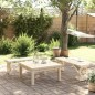 vidaXL Bancos de jardín 2 unidades madera maciza de abeto vidaXL Bancos de jardín 2 unidades madera maciza de abeto