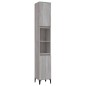 vidaXL Set de muebles de baño 3 pzas madera contrachapada gris sonoma vidaXL Set de muebles de baño 3 pzas madera contrachapada gris sonoma