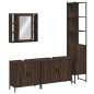 vidaXL Set de muebles de baño 4 pzas madera contrachapada marrón roble vidaXL Set de muebles de baño 4 pzas madera contrachapada marrón roble