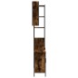 vidaXL Set de muebles baño 3 pzas madera contrachapada roble ahumado