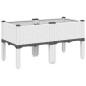 vidaXL Jardinera con patas PP blanco 80x40x42 cm vidaXL Jardinera con patas PP blanco 80x40x42 cm