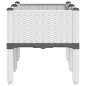 vidaXL Jardinera con patas PP blanco 80x40x42 cm vidaXL Jardinera con patas PP blanco 80x40x42 cm