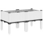 vidaXL Jardinera con patas PP blanco 80x40x42 cm vidaXL Jardinera con patas PP blanco 80x40x42 cm