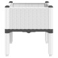 vidaXL Jardinera con patas PP blanco 40x40x42 cm vidaXL Jardinera con patas PP blanco 40x40x42 cm
